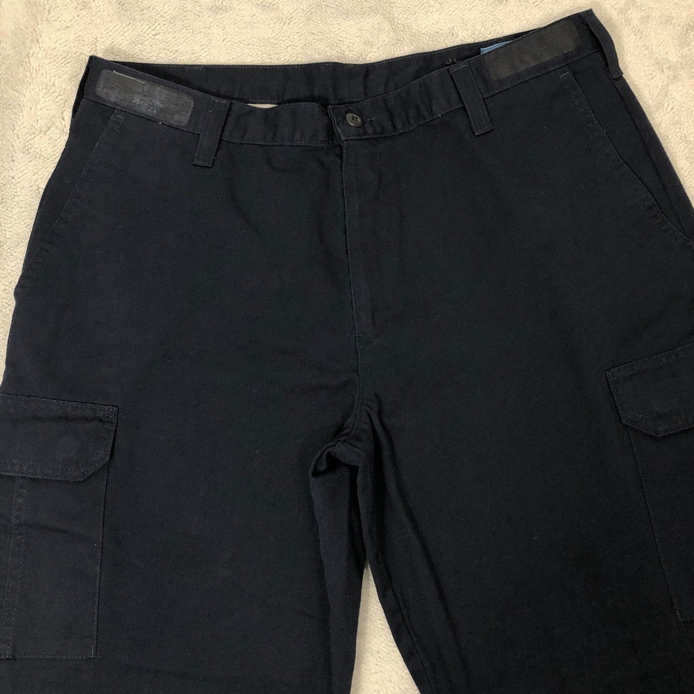 Cintas ComfortFLEX Cargo Pants Men's 38x30 Navy Blue Workwear Utility 270-20